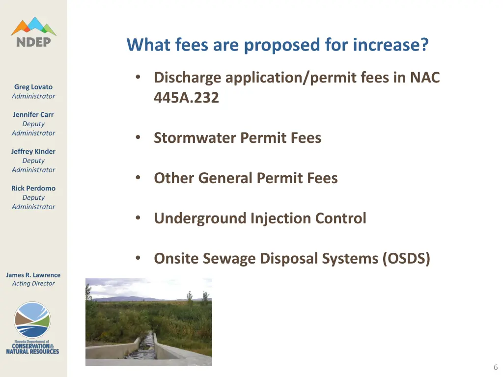 what fees are proposed for increase