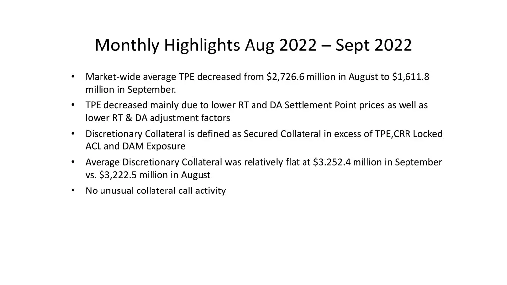 monthly highlights aug 2022 sept 2022