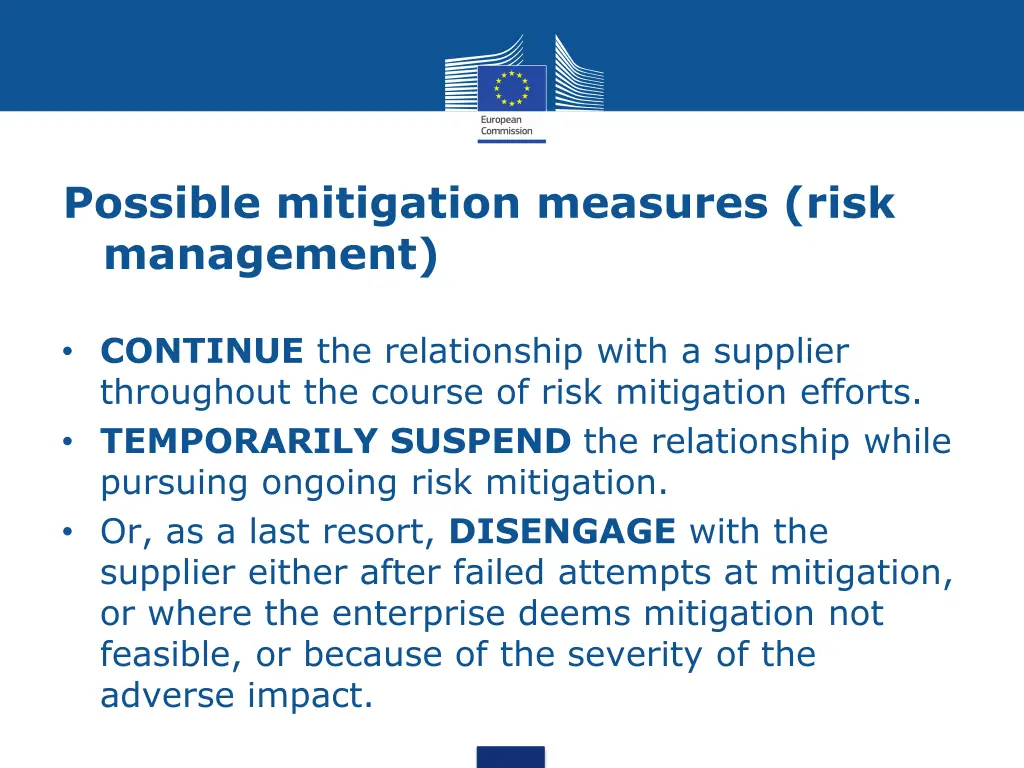 possible mitigation measures risk management