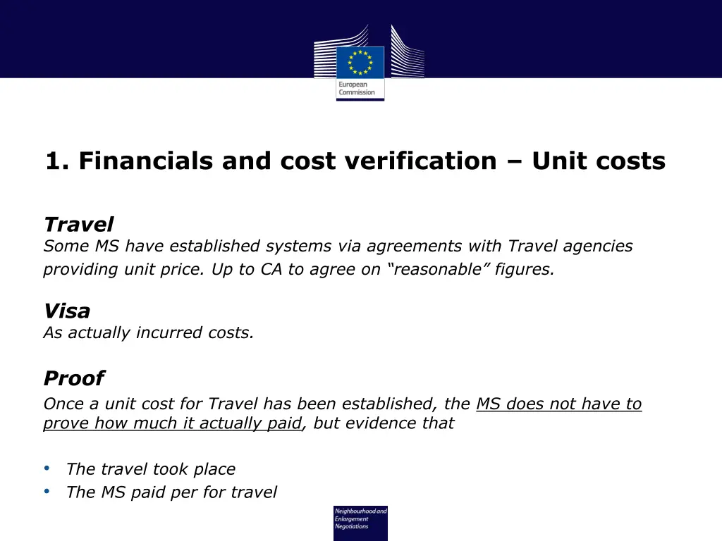 1 financials and cost verification unit costs 3