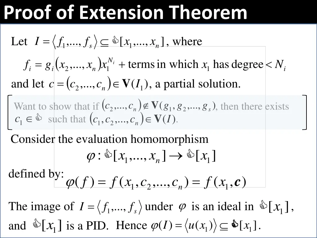 proof of extension theorem