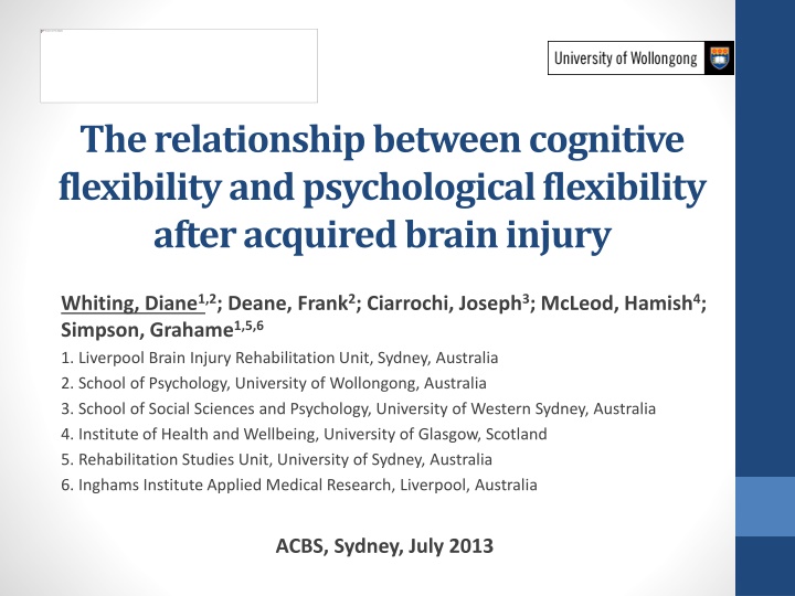 the relationship between cognitive flexibility