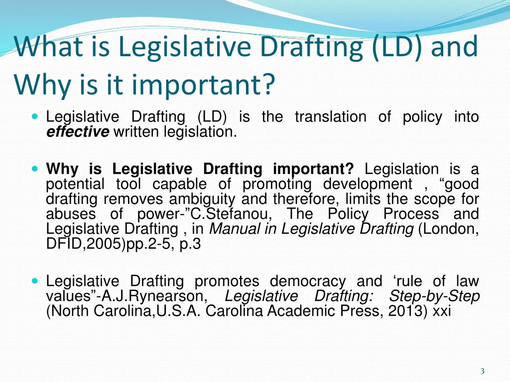 what is legislative drafting