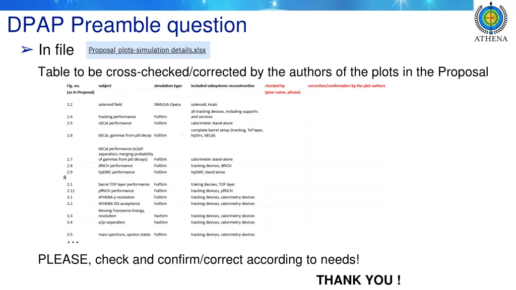 dpap preamble question in file table to be cross