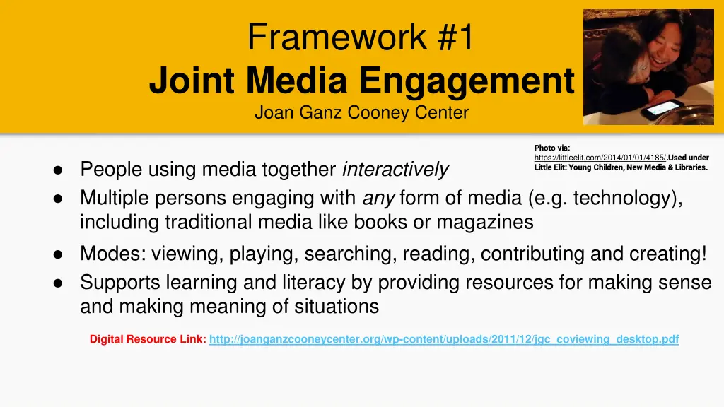 framework 1 joint media engagement joan ganz