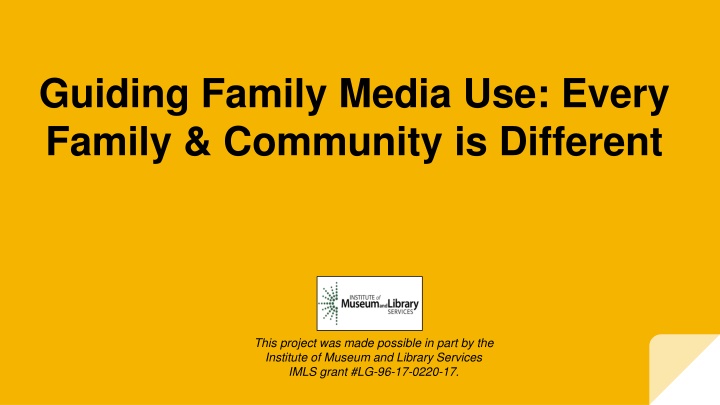 guiding family media use every family community