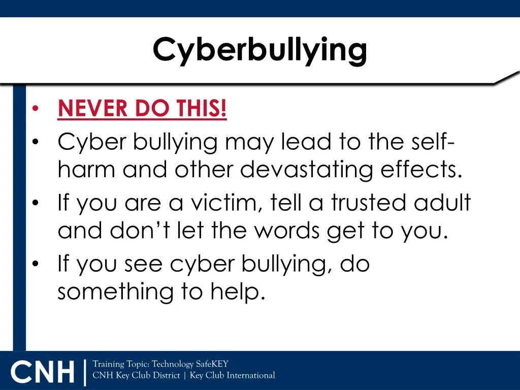 cyberbullying