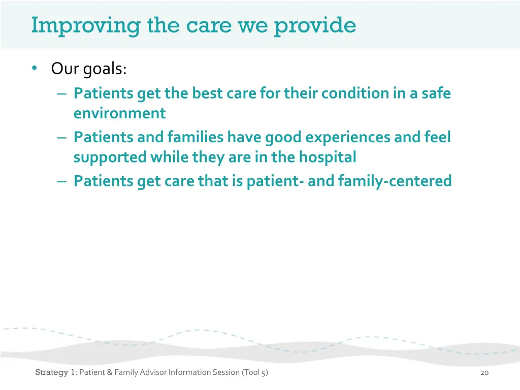 improving the care we provide