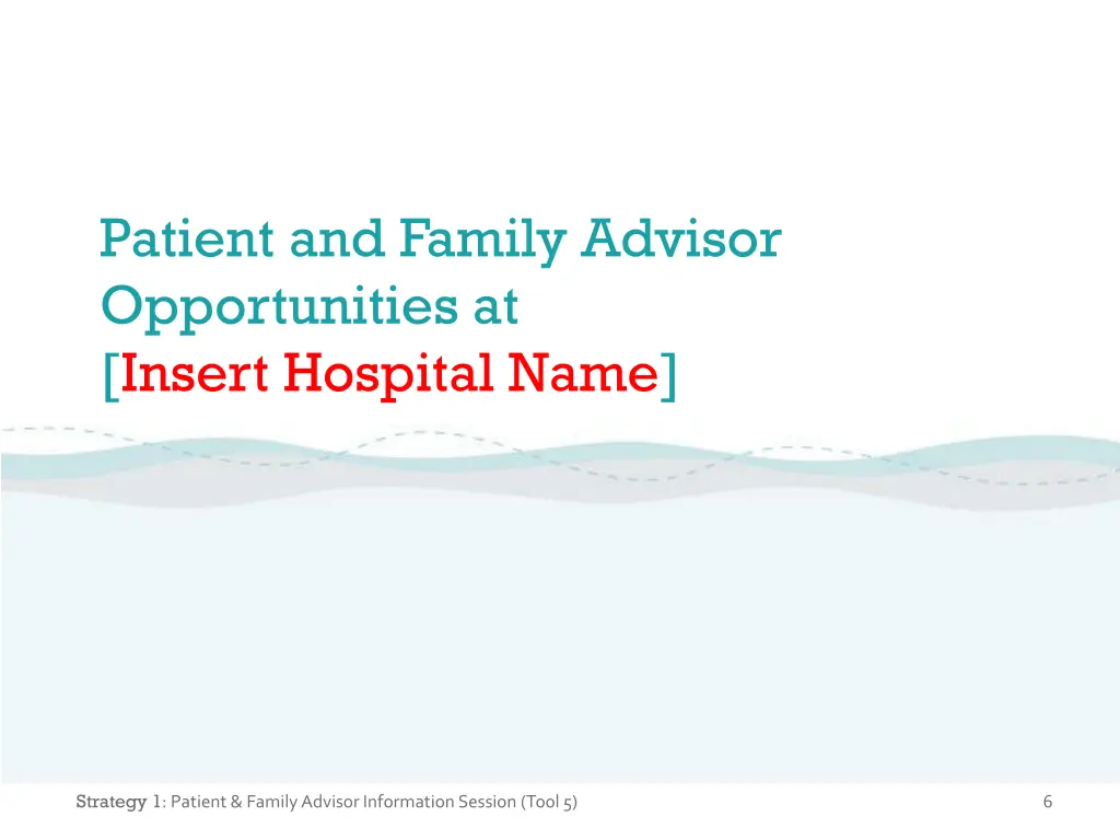 patient and family advisor opportunities