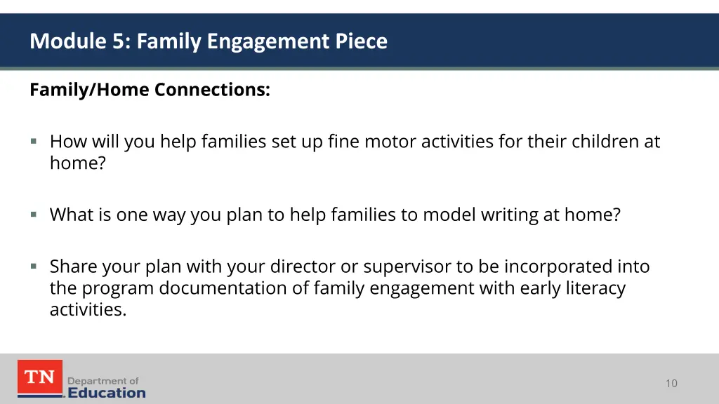 module 5 family engagement piece