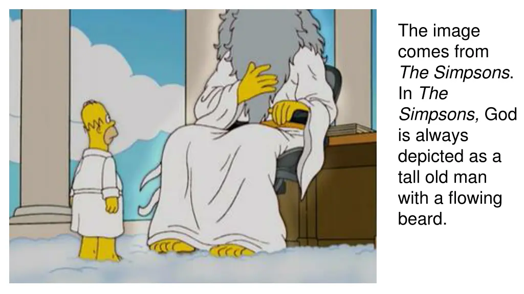 the image comes from the simpsons in the simpsons