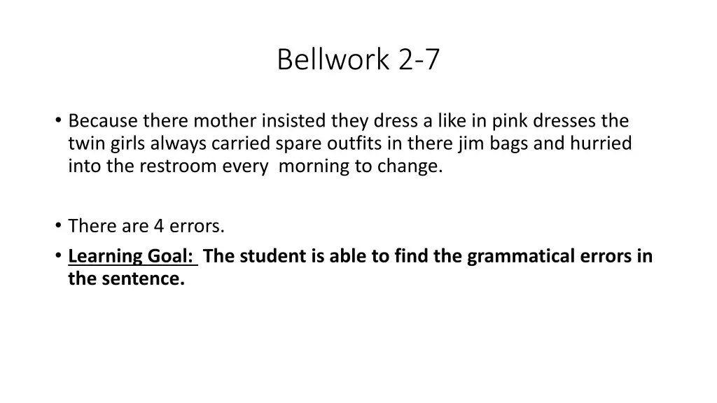 bellwork 2 7