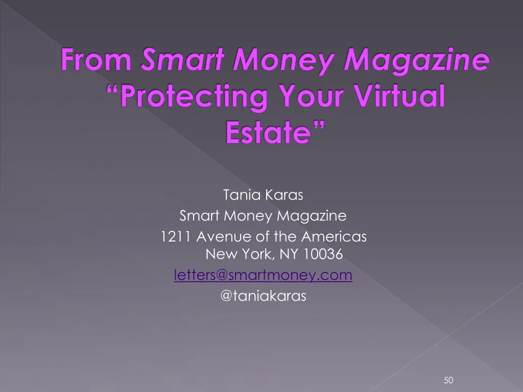 from smart money magazine protecting your virtual