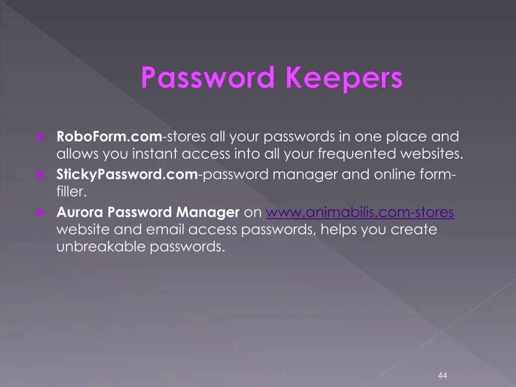 password keepers