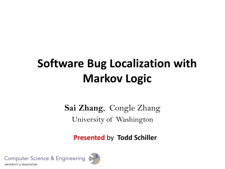 software bug localization with markov logic