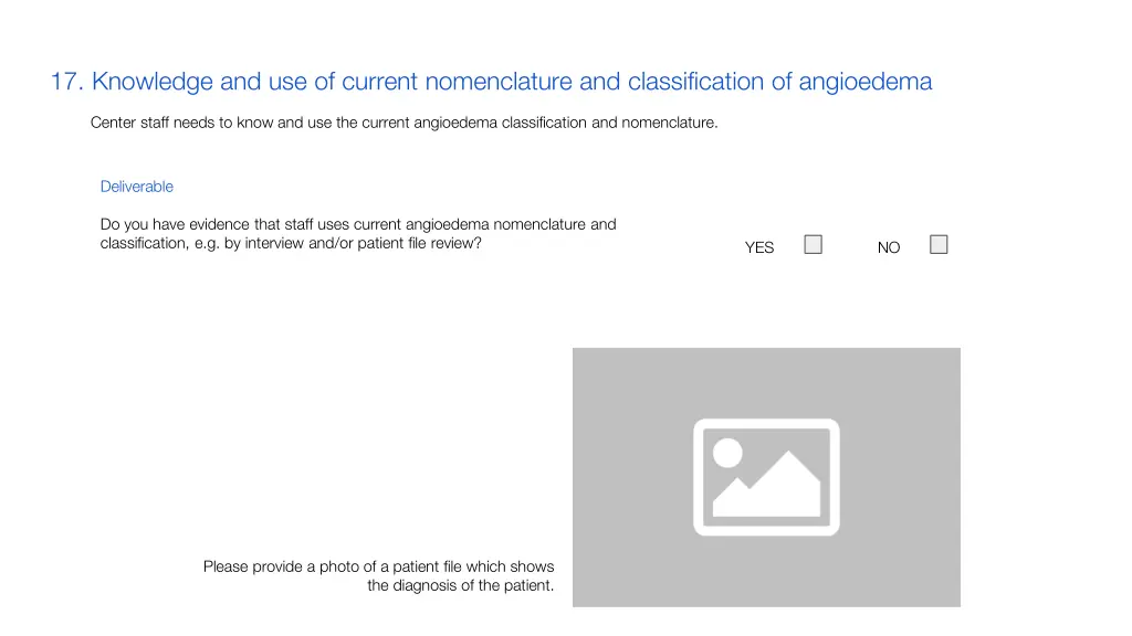 17 knowledge and use of current nomenclature