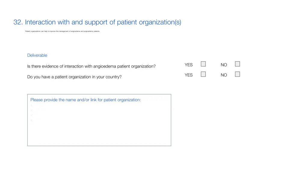 32 interaction with and support of patient