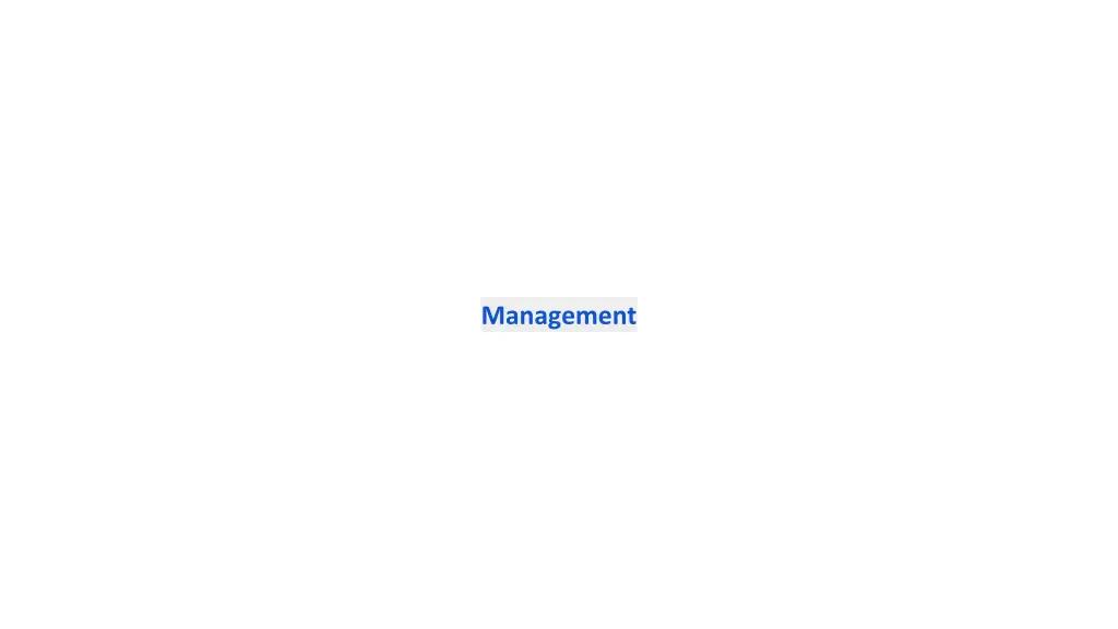 management