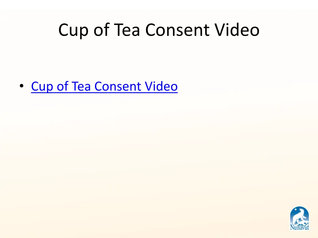 cup of tea consent video