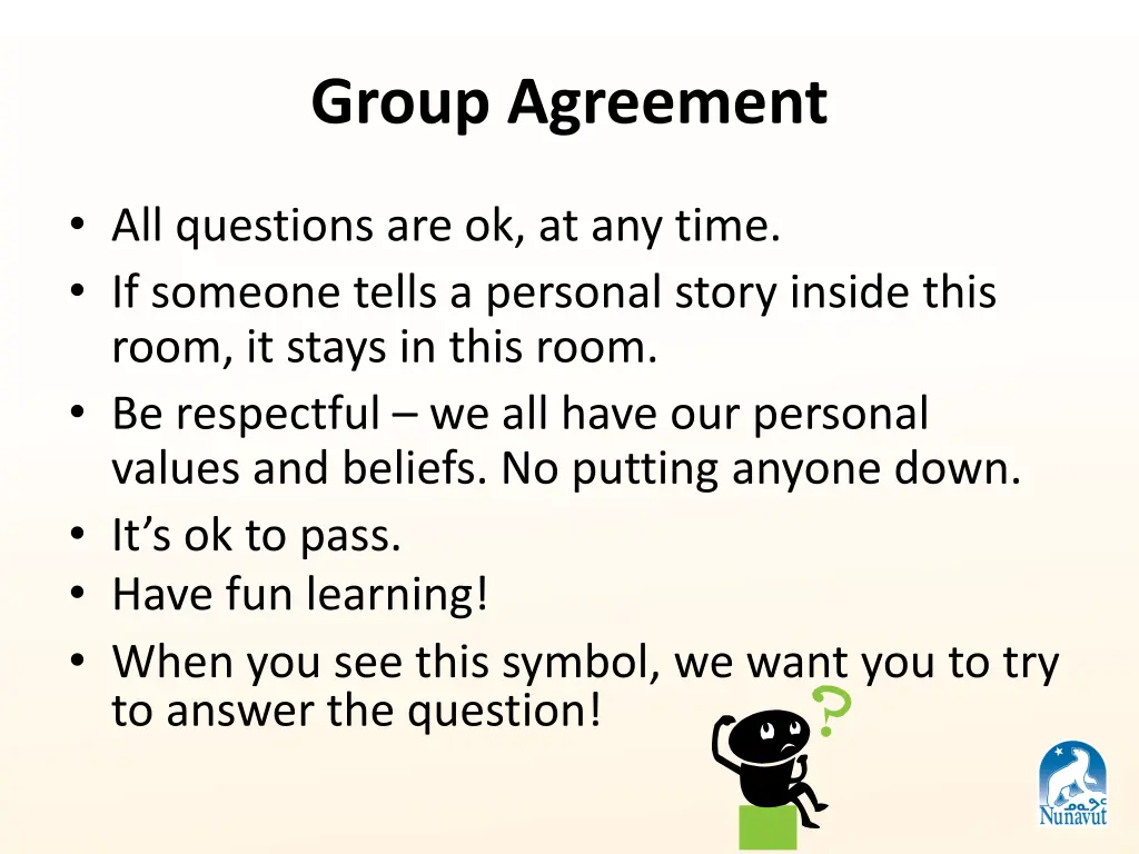 group agreement