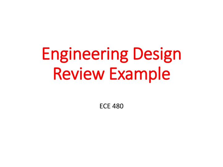 engineering design engineering design review