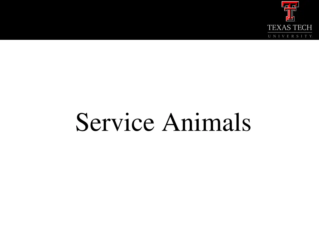 service animals