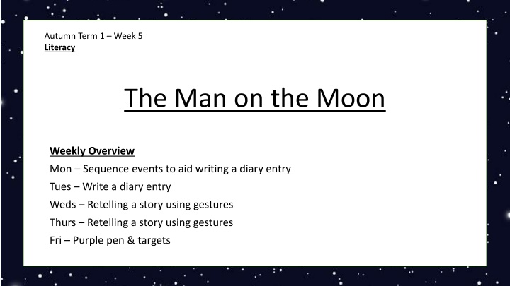 autumn term 1 week 5 literacy