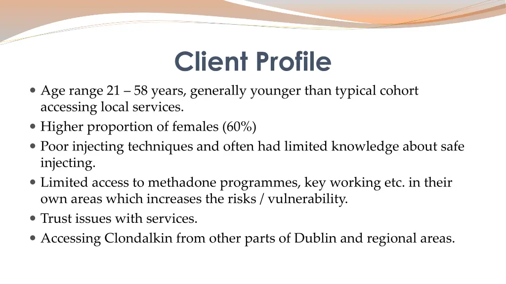 client profile