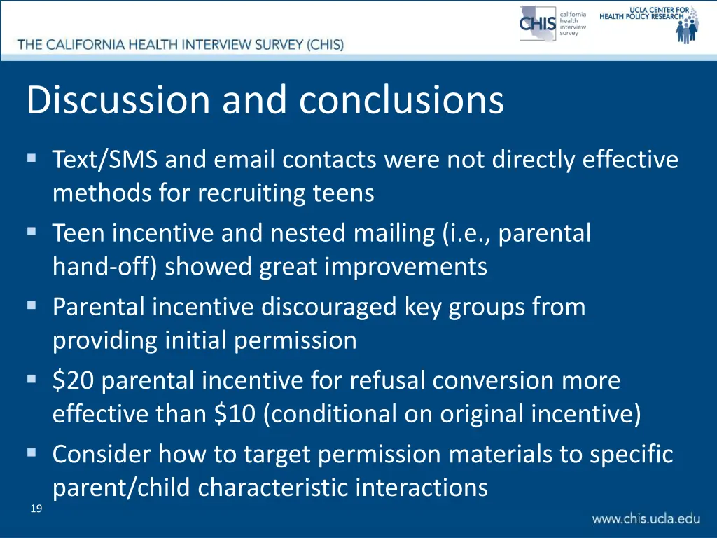 discussion and conclusions