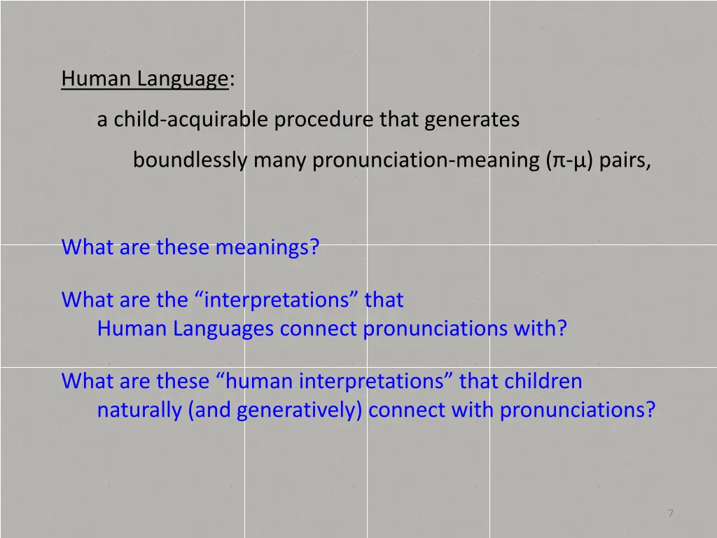 human language