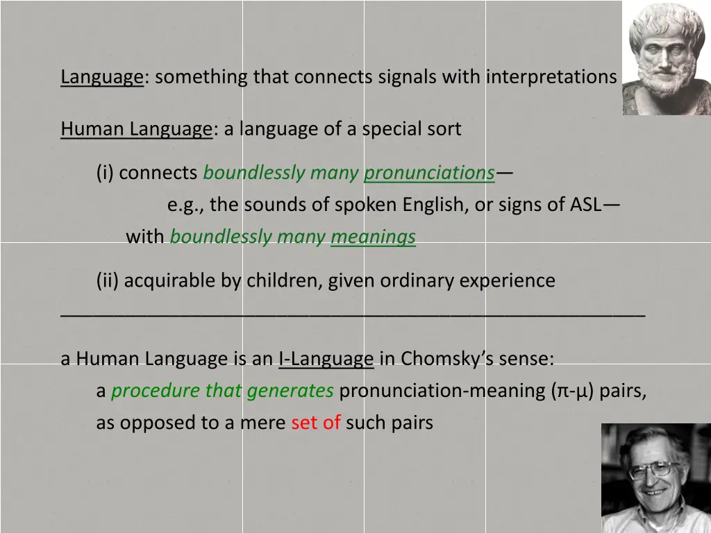 language something that connects signals with 1