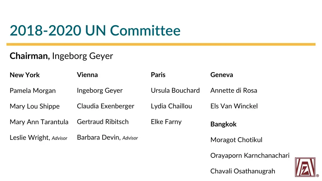 2018 2020 un committee