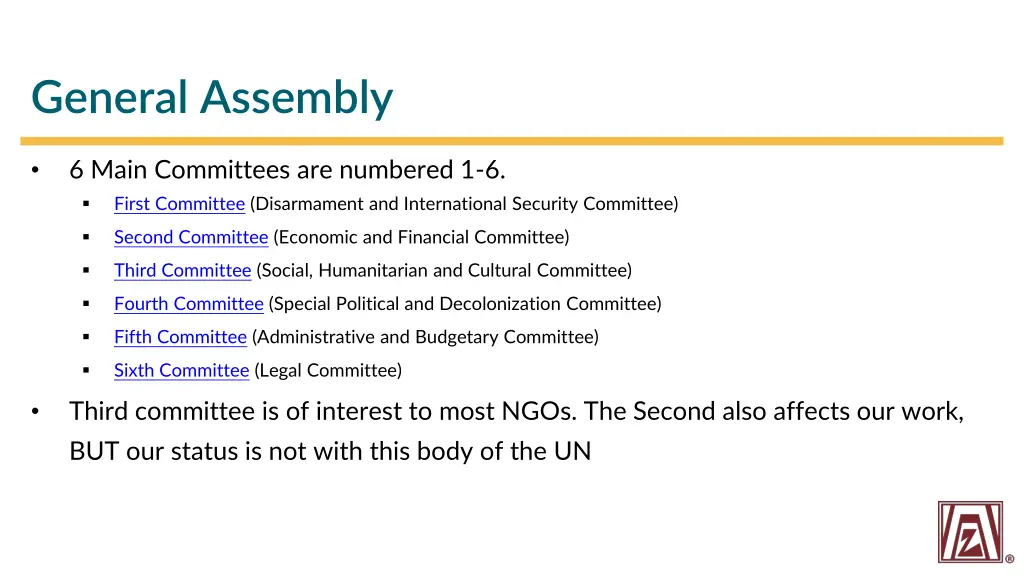 general assembly