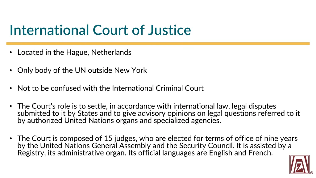 international court of justice