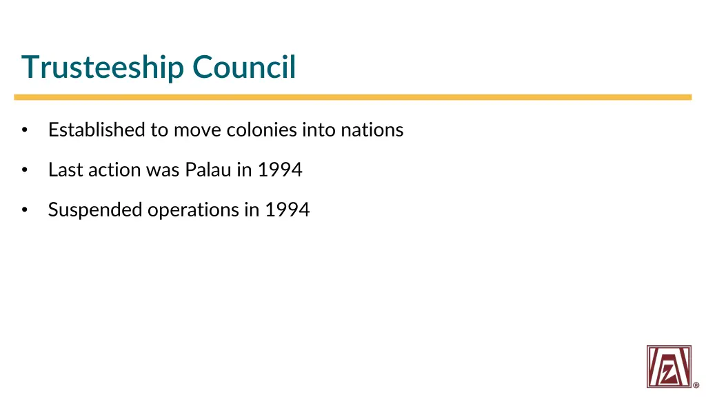 trusteeship council