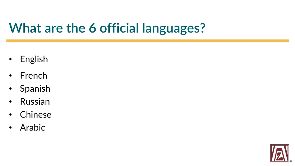 what are the 6 official languages