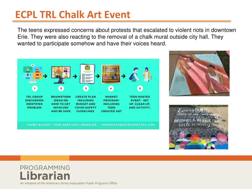 ecpl trl chalk art event