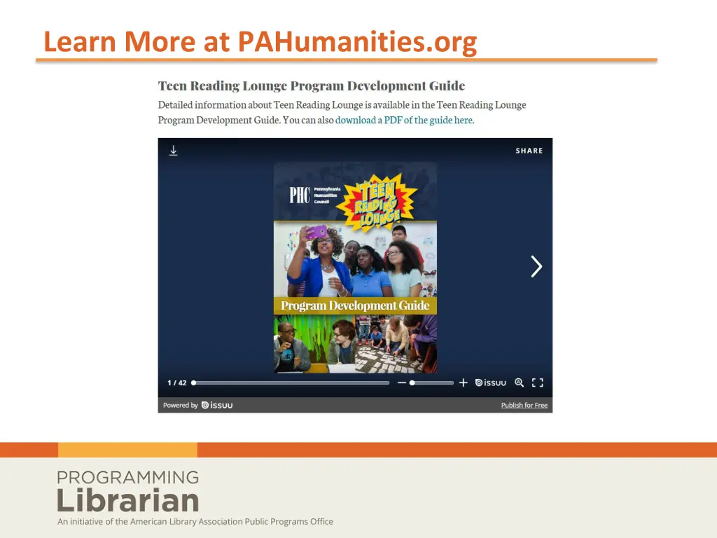 learn more at pahumanities org