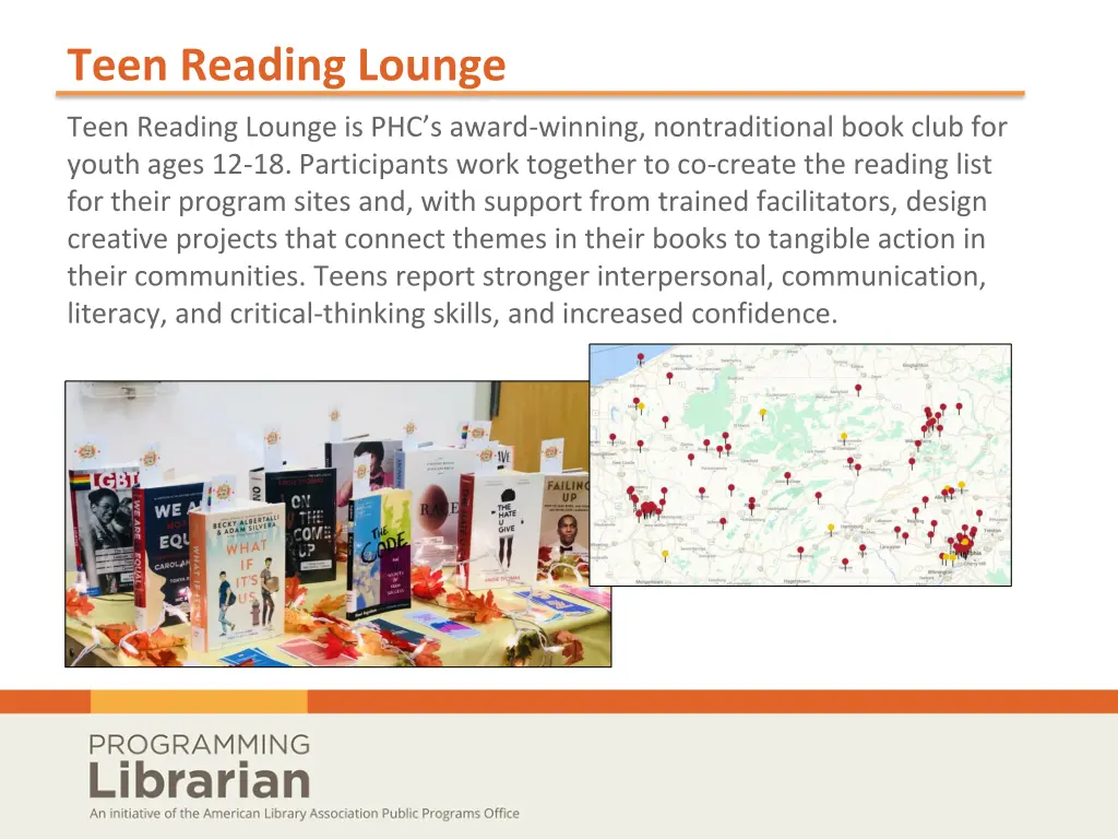 teen reading lounge