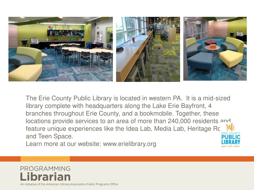 the erie county public library is located