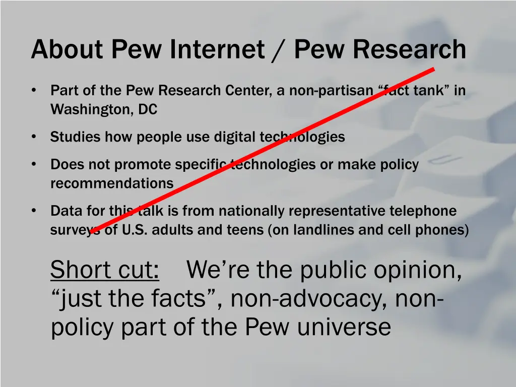 about pew internet pew research