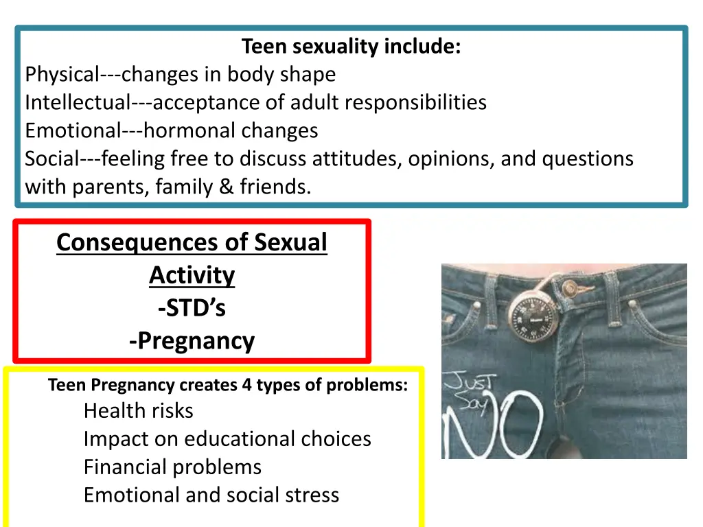 teen sexuality include 1