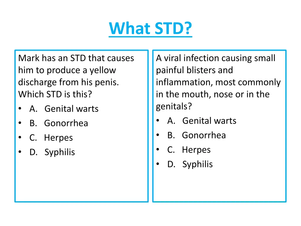 what std