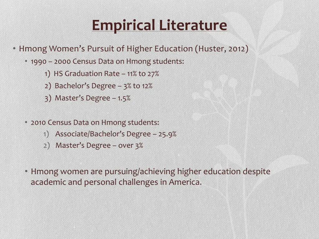 empirical literature