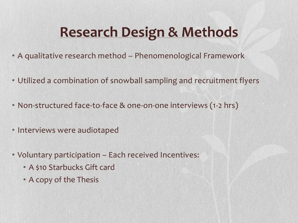 research design methods