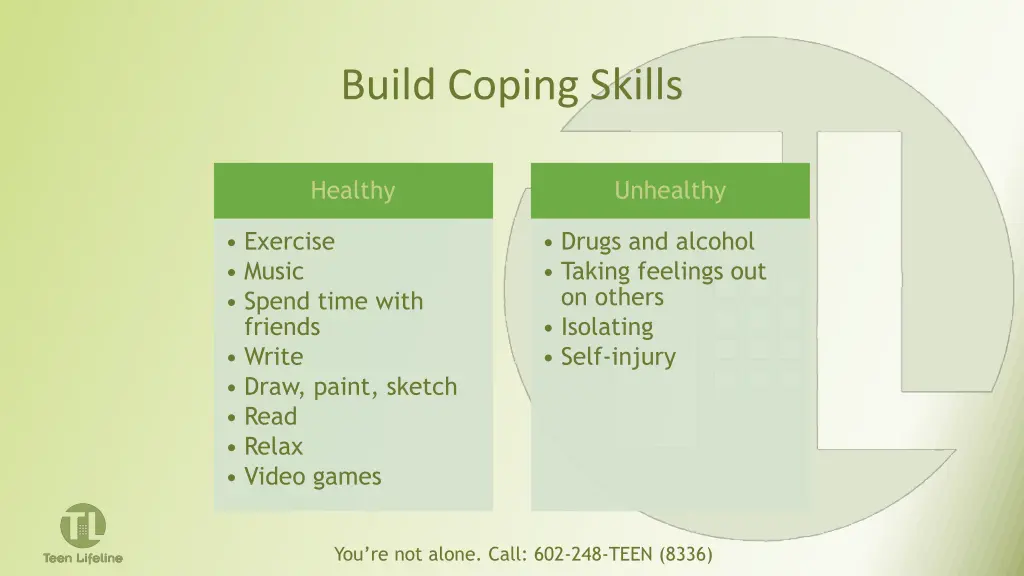 build coping skills