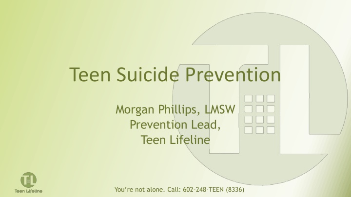 teen suicide prevention