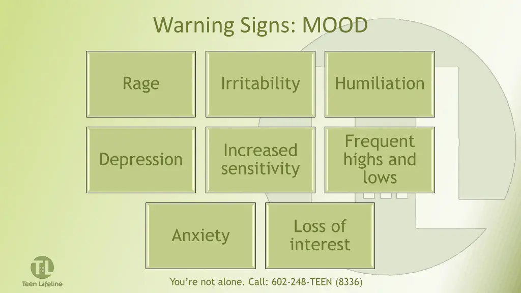 warning signs mood