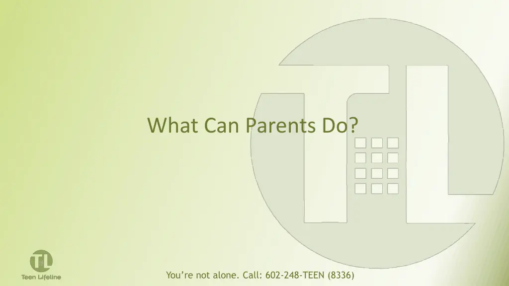 what can parents do