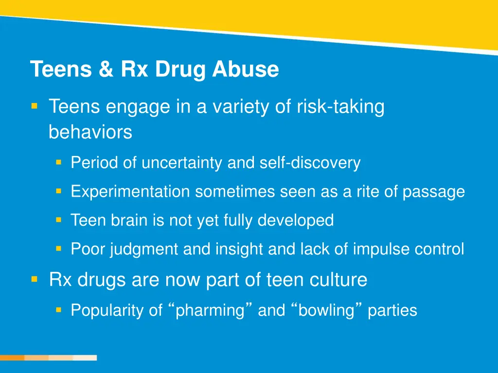 teens rx drug abuse